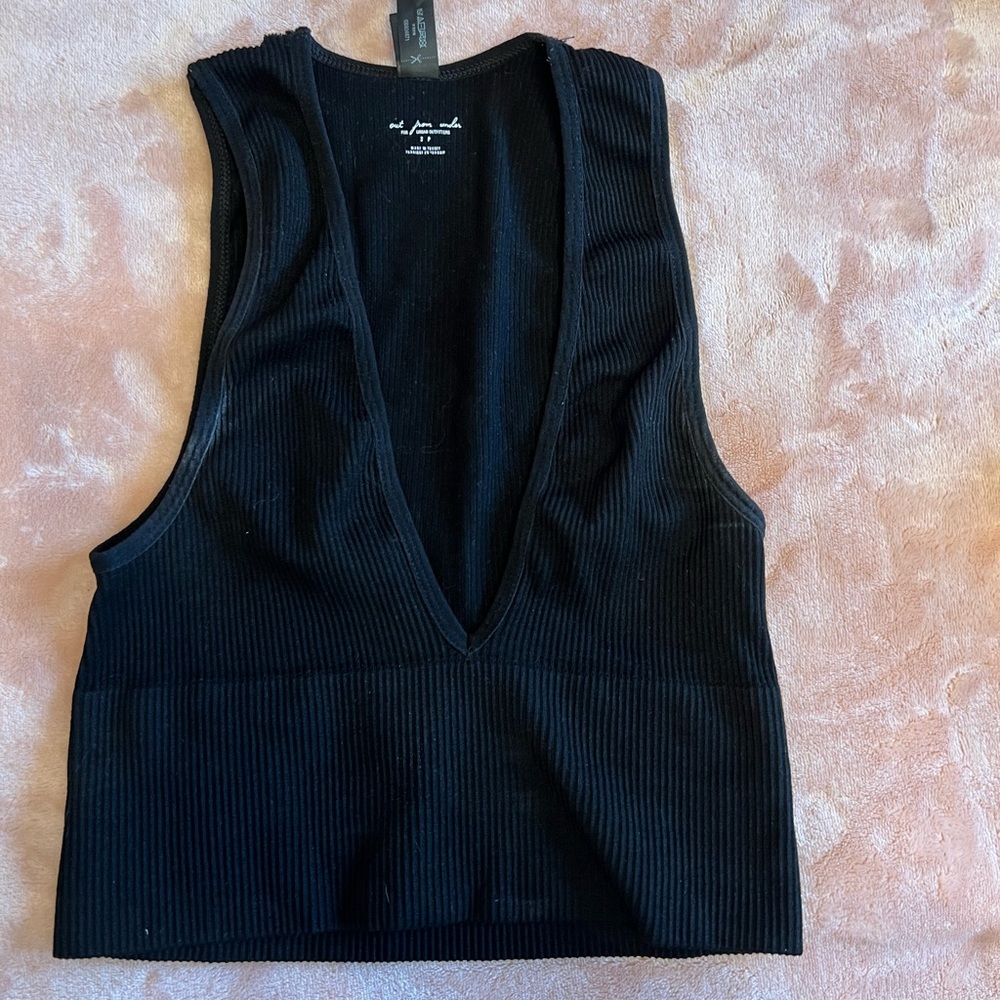 Black tank top